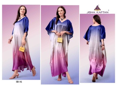 Kaftan vol 2 by Satin Breeze Poly Japan satin kaftan  catalogue at affordable rate kurtis catalogs