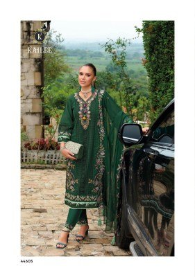 Kailee Estiva Premium Designer Festive Ensemble Pure Viscose Organza Top  Muslin Bottom And Fancy Organza Dupatta with Hand And Thread Work Wholesale kurtis catalogs