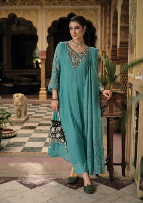 Kailee Fashion Meher Designer Top Pure Mul Mulchanderi Fabric with Fancy Kantha And Hand Work Whjolesale kurtis catalogs