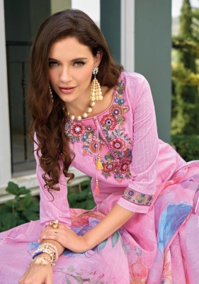 Kailee Fashion Summer Garden Vol 2 Pure Cotton  Kurti Pant And Dupatta Designer Fancy Mirror Work  And Handwork And Accessory Work  Bottom And Dupatta kurtis catalogs