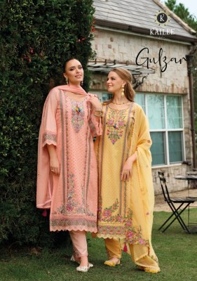 Kailee Gulzar Premium Summer Cotton Kurti Pant  Handcrafted Mirror And Threadwork And Fancy Work Dupatta Collection Wholesale wholesale catalogs