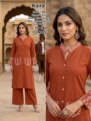 Kaira Vol-1 Dhabu Cotton Co-Ord Set wholesale catalogs
