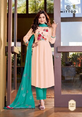 Kaira by Mittoo reyon soft cotton laycra readymade suit catalogue at amaviexpo readymade suit catalogs