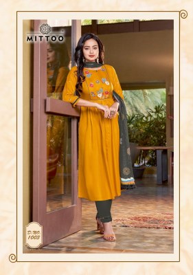 Kaira by Mittoo reyon soft cotton laycra readymade suit catalogue at amaviexpo readymade suit catalogs