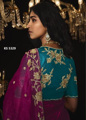 Kajal vol 14 by Kimora KS5329 Fancy Fabric With Hand worked Border saree catalogue at affordable rate sarees catalogs