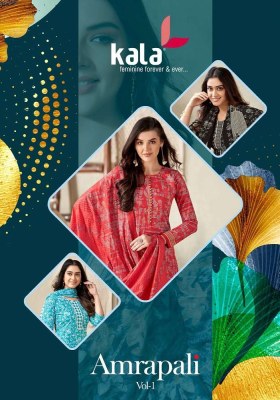 Kala Amarpali Vol 1 Pure Cotton Printed Ready made Salwar suits catalogue wholesaler  Amavi