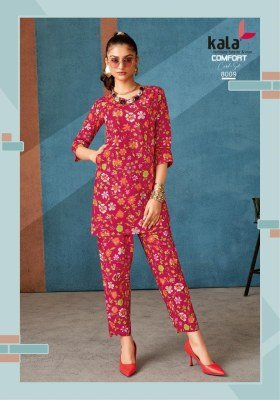 Kala Comfort Vol-3 Stylish Pure Cotton Printed Co-ord Set Wholesale tylish Pure Cotton Printed Co-ord Set Wholesale  co ord set catalogs