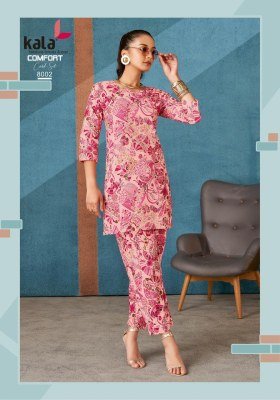 Kala Comfort Vol-3 Stylish Pure Cotton Printed Co-ord Set Wholesale tylish Pure Cotton Printed Co-ord Set Wholesale  co ord set catalogs