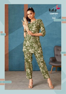 Kala Comfort Vol-3 Stylish Pure Cotton Printed Co-ord Set Wholesale tylish Pure Cotton Printed Co-ord Set Wholesale  co ord set catalogs