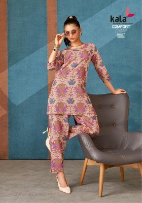 Kala Comfort Vol-3 Stylish Pure Cotton Printed Co-ord Set Wholesale tylish Pure Cotton Printed Co-ord Set Wholesale  co ord set catalogs