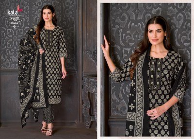 Kala Creation Jaipuri Vol 10 Pure Cotton Kurti Pant Dupatta Set readymade suit catalogs