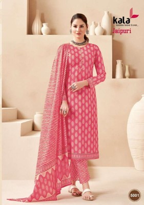 Kala Jaipuri Vol 3 Kurti Pant Dupatta Set Cotton Kurti catalogue  kurtis catalogs