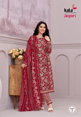 Kala Jaipuri vol 6 by Tarika creation exclusive designer unstitched dress material catalogue at low rate Amavi