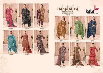 Kala Nakshatra Vol-5 Pure Cotton Kurti Pant Dupatta Set kurti pant with dupatta Catalogs
