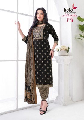 Kala Niharika Vol 5 pure cotton 3 pcs salwal suit catalogue pcs wholesale rate  kurti pant with dupatta Catalogs