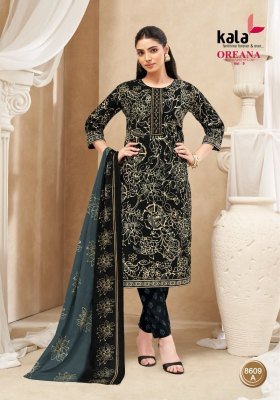 Kala Oreana Vol 9 Pure Cotton Kurti Pant Dupatta Wholesale readymade suit catalogs