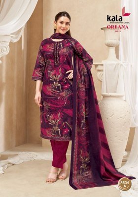 Kala Oreana Vol 9 Pure Cotton Kurti Pant Dupatta Wholesale readymade suit catalogs