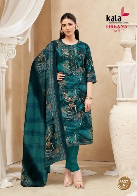 Kala Oreana Vol-9 Pure Cotton Printed Kurti Pant with Dupatta Set kurti pant with dupatta Catalogs