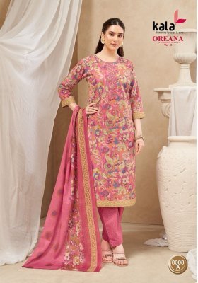 Kala Oreana Vol 9 Pure Cotton Kurti Pant Dupatta Wholesale readymade suit catalogs