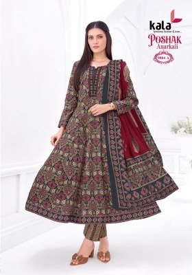 Kala Poshak Vol-5 Anarkali Style Kurti Pant with Dupatta  kurti pant with dupatta Catalogs