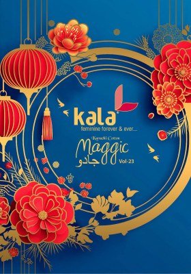 Kala Tarika Creation Magic Vol 23 Karachi Designer Unstitched Cotton Suit Set with Cotton Dupatta Wholesale dress material catalogs