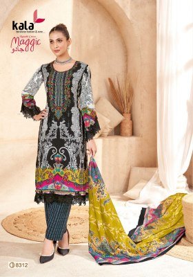 Kala Tarika Creation Magic Vol 23 Karachi Designer Unstitched Cotton Suit Set with Cotton Dupatta Wholesale dress material catalogs