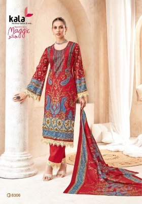 Kala Tarika Creation Magic Vol 23 Karachi Designer Unstitched Cotton Suit Set with Cotton Dupatta Wholesale dress material catalogs