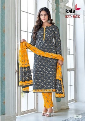 Kala and Ikat Batic pure cotton printed unstitched Dress Material catalogue at low rate Amavi