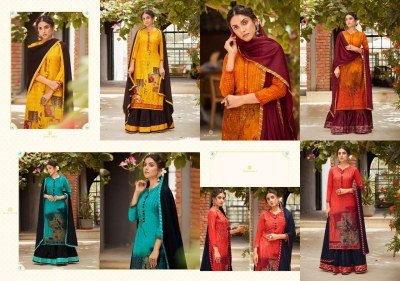 Kalaroop Venue Vol 4 Pure Rayon Printed Lehenga with Cambric Cotton Jacquard Border Chinon Dupatta Wholesale lehenga choli catalogs