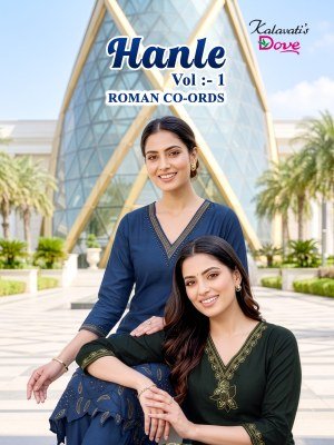 Kalavati Hanle Vol-1 PVV Roman Kurti with Loose Pocket Pant wholesale catalogs