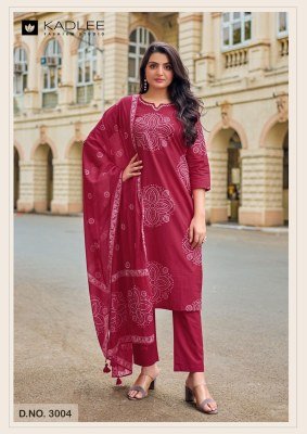 Kaldee Nivaasa Dhabu Cotton Printed 3 Piece Suit Set with Dupatta readymade suit catalogs
