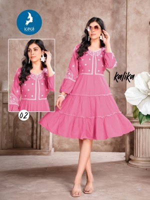 Kalika by Kaya reyon super quality best designer western top collection at affordable rate western wear catalogs