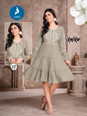 Kalika by Kaya reyon super quality best designer western top collection at affordable rate western wear catalogs