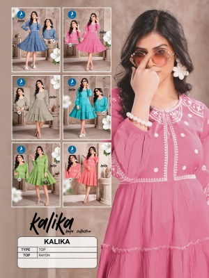 Kalika by Kaya reyon super quality best designer western top collection at affordable rate western wear catalogs