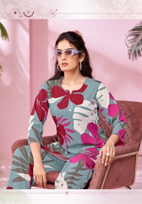 Kalki vol 1 by Mayur Heavy Reyon Pringted Trendy co ord set catalogue at affordable rate co ord set catalogs