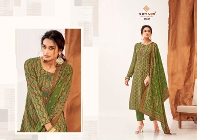Kalki vol 18 by Suryajyoti Jam Satin foil printed unstitched suit catalogue at low rate salwar kameez catalogs