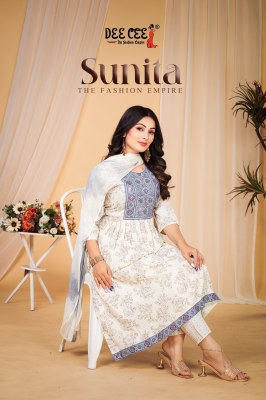 Kalpita by Deecee Ghera reyon foil printed sequence yog work readymade suit collection with low rate readymade suit catalogs