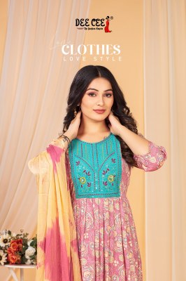 Kalpita by Deecee Ghera reyon foil printed sequence yog work readymade suit collection with low rate readymade suit catalogs