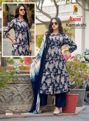 Kamakshi by Master Designer Foil discharge printed Kali Co ord set  collection readymade suit catalogs