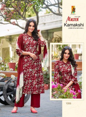 Kamakshi by Master Designer Foil discharge printed Kali Co ord set  collection readymade suit catalogs