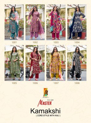 Kamakshi by Master Designer Foil discharge printed Kali Co ord set  collection readymade suit catalogs