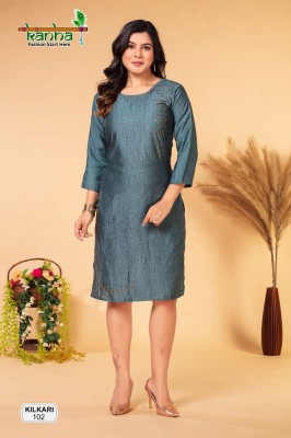Kanha Kurtis Ka Khazana Kilkari Vol 2 Fancy Rayon Swarovski Work Wholesale Kurti catalogue  kurtis catalogs