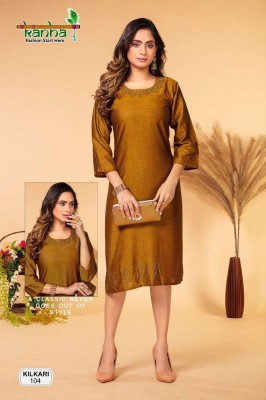 Kanha Kurtis Ka Khazana Kilkari Vol 2 Fancy Rayon Swarovski Work Wholesale Kurti catalogue  kurtis catalogs