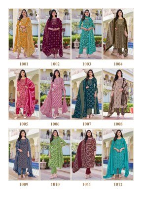 Kanika Ishita Vol 1 Cotton Feel Embroidered Kurti Set with Printed Dupatta Wholesale kurtis catalogs