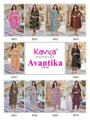 Kanika Kavya Avantika Vol. 8 Kurti Pant with Dupatta kurti pant with dupatta Catalogs