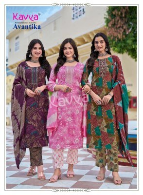 Kanika Kavya Avantika Vol. 8 Kurti Pant with Dupatta kurti pant with dupatta Catalogs