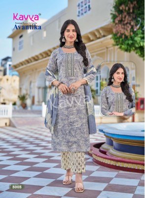 Kanika Kavya Avantika Vol. 8 Kurti Pant with Dupatta kurti pant with dupatta Catalogs