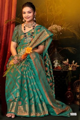 Kanishka by saroj exclusive Soft Organja Mina Design Saree catalogue sarees catalogs
