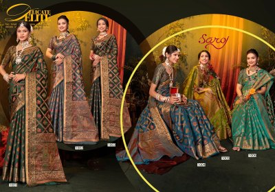 Kanishka by saroj exclusive Soft Organja Mina Design Saree catalogue sarees catalogs