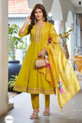 Kara Fashion Lizza Vol 1 Premium Roman Silk Suit with Kurti Pant DupattaOrganza Digital Dupatta Wholesale kurti pant with dupatta Catalogs